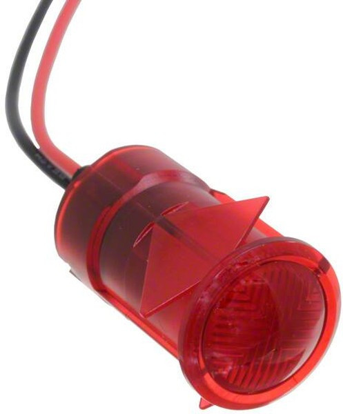 654-1103-103F, LED Panel Mount Indicators 0.5in FLT SNAP RD 12VDC W/LEADS