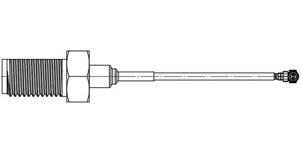 89761-3412, Female SMA to Female U.FL Coaxial Cable, 100mm, Terminated