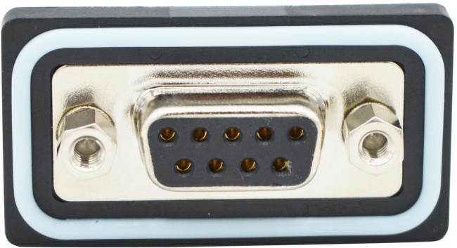 SDF-V09-213L051, SDF 9 Way Vertical PCB D-sub Connector Socket, 2.74mm Pitch, with 4-40 Boardlocks