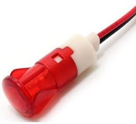 FL1P-12QW-1-R12V, LED Panel Mount Indicators LED RED 12MM SNAP 12VAC/DC FL1P-12QW-1-R12V, LED Panel Mount Indicators LED RED 12MM SNAP 12VAC/DC