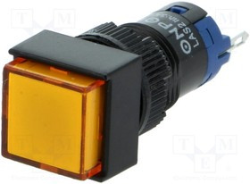 V12F-11Z-230O, Переключатель: кнопочный, Пол: 2, SPDT, 0,5A/250ВAC, 1A/24ВDC, IP40