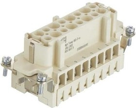 09338162703, Heavy Duty Power Connectors Han 16E Female screw insert high temp