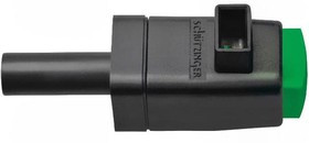 SDK799-GN, Зажим лабораторный, зеленый, 300ВDC, 16А, винтами, никель, 29мм