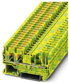 3212202, DIN Rail Terminal Blocks PT 4-TWIN/1P-PE