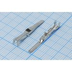 Клемма розетка, 2,2x0,6, 0,3-0,7мм2, латунь