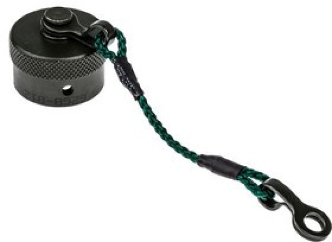 62GB-812-10, 62GB MIL-DTL-26482 Plug Dust Cap, Shell Size 10, with Zinc Cobalt Finish, Aluminium