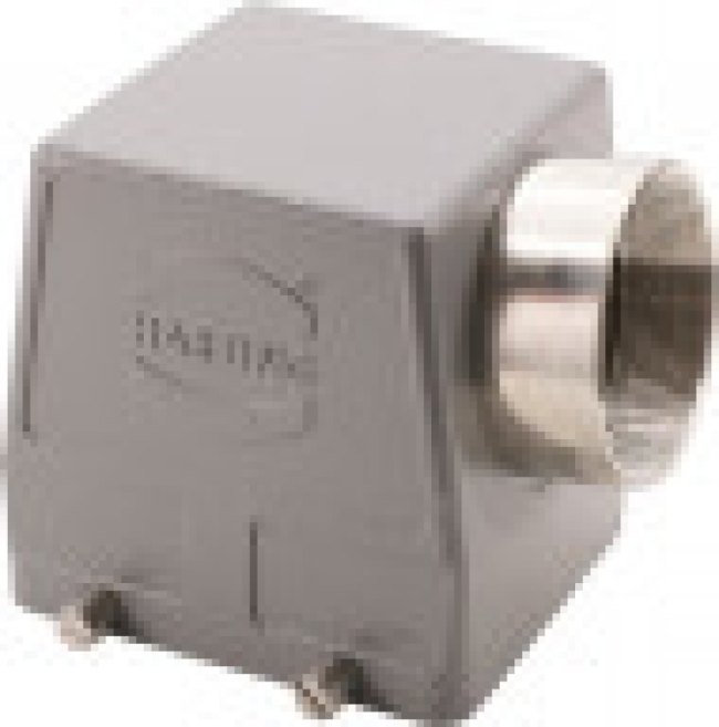 09300320523, Heavy Duty Power Connectors METAL HOOD HAN 32B 2 LVR LCKING