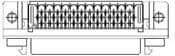 1761028-3, D-Sub Standard Connectors 50 SCSI2/3 RA RCPT