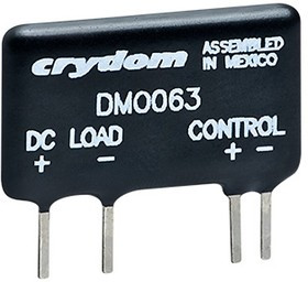 DMO063, Solid State Relays - PCB Mount PCB Mini-SIP SSR 60 Vdc/3A,3-10Vdc,ZC
