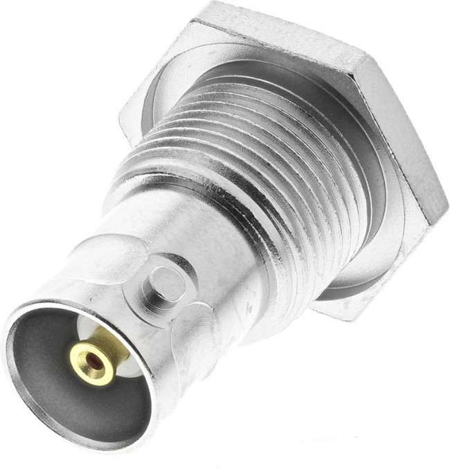 J01001A1379, 50 Straight Panel Mount, BNC Connector Bulkhead Fitting, jack, RG58 C/U J01001A1379, 50 Straight Panel Mount, BNC Connector Bulkhead Fitting, jack, RG58 C/U