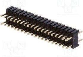 ZL311-2X20P, Штыревая планка, штыревой, "папа", PIN: 40, прямой, 1,27мм, THT ZL311-2X20P, Штыревая планка, штыревой, "папа", PIN: 40, прямой, 1,27мм, THT