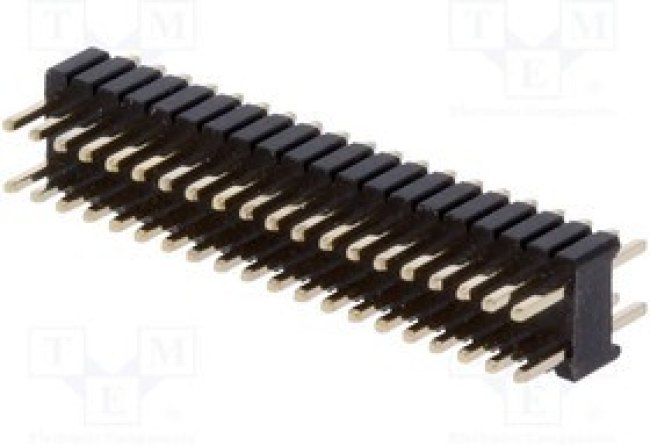 ZL311-2X20P, Штыревая планка, штыревой, "папа", PIN: 40, прямой, 1,27мм, THT