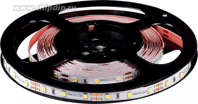Светодиодная лента MAKSILED 1м, 12В, 4,8Вт/м, 60д/м, IP20, 430Лм/м, дневной белый, 8мм, ML-R60-2835-NW-LP-S Светодиодная лента MAKSILED 1м, 12В, 4,8Вт/м, 60д/м, IP20, 430Лм/м, дневной белый, 8мм, ML-R60-2835-NW-LP-S
