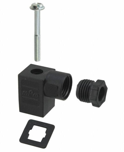 121023-0438, Circular DIN Valve Connector, BRAD DIN Valve, PG7, Угловой, DIN Form C - Micro, 2 Poles + Ground