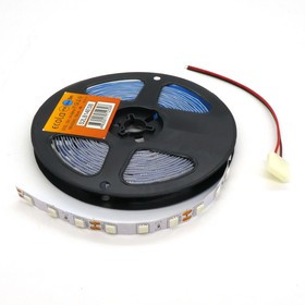 LED-лента 5050 B/ 60 чипов / 1м /12V, самоклеящаяся / синяя / 60 чип диодов 5050 на метр / потребляемая мощность 14,4 Вт/м / 10мм