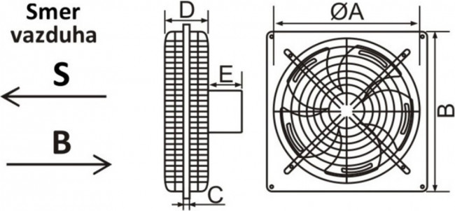 ВЕНТИЛЯТОР МНОГОФУНКЦИОНАЛЬНЫЙ МЕТАЛЛИЧЕСКИЙ MF300G-34S приточный