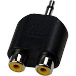 CAA17, переходник 3.5мм JACK MONO гнездо - 2xRCA