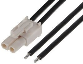 216291-1023, Rectangular Cable Assemblies STANDARD .093 2 CKT R TO S 600MM