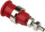 49.7043-22, Red Female Banana Socket, 4 mm Connector, Solder Termination, 32A, 1000V, Nickel Plating