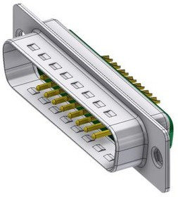 DTS17W2PZ/2, D-Sub hybrid-plug, Plug, 17W2, Soldering Lugs