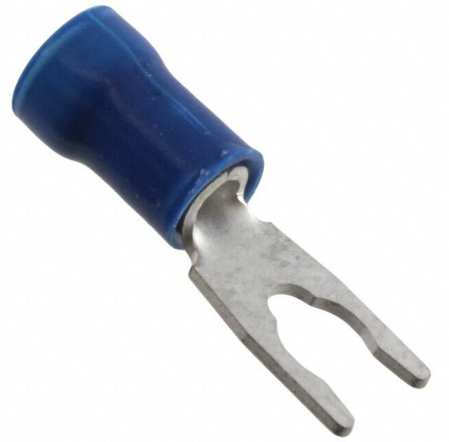53244-1, TERMINAL, #8, CRIMP, BLUE 53244-1, TERMINAL, #8, CRIMP, BLUE