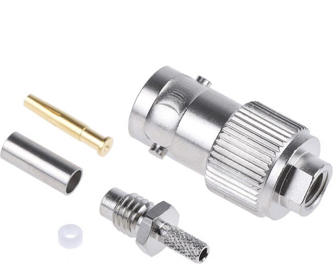 J01001B0005, 50 Straight Cable Mount, BNC Connector, jack, RG316/U