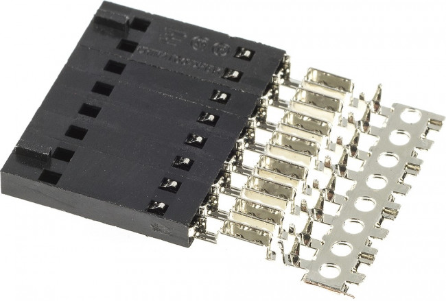 5-103956-7, Conn Wire to Board SKT 8 POS 2.54mm IDT RA Cable Mount Tube