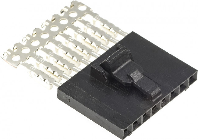 5-103956-7, Conn Wire to Board SKT 8 POS 2.54mm IDT RA Cable Mount Tube