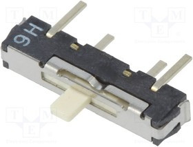 CSS-1300MC, Переключатель: движковый, Пол: 3, SP3T, 0,1A/12ВDC, ON-ON-ON