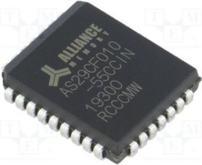 AS29CF010-55CCIN, IC: память FLASH; 128Кx8бит; 55нс; PLCC32; параллельный