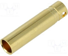 GC4010-F, Гнездо, "банан" 4мм, 32А, неизолированный, 1,2мОм, 12AWG