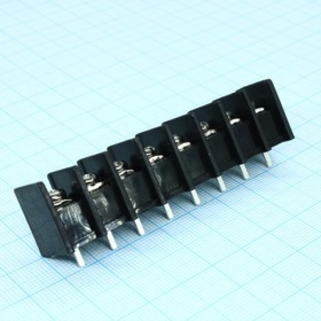 DG45C-B-08P-13-00A(H), Барьерный клеммный блок на 8 контактов. Серия DG45C-B