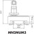 MN2MUM3, Микропереключатель 10А 250VAC с плунжером