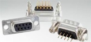 163A18629X, D-Sub Standard Connectors DSUB SOLDER PIN ANG 7.19mmPREC MCHND CNT