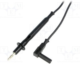 PJ4419F4-100-B, Измерительный провод, 20А, в корпусе, Uном: 1кВ, Дл: 1м, черный PJ4419F4-100-B, Измерительный провод, 20А, в корпусе, Uном: 1кВ, Дл: 1м, черный