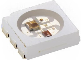 WS2822S, Светодиод, SMD, 5050,PLCC6, RGB (полноцветный), 5x5мм, 3,6-5,5В