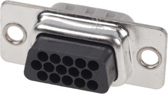 09561005601, D-Sub High Density Connectors 15P MALE CRIMP THRU HOLE