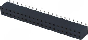 ZL264-40DG, Гнездо, штыревой, "мама", PIN: 40, вертикальный, 2,54мм, SMT, 2x20