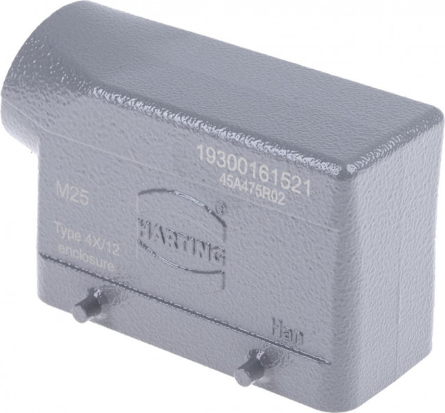 19300161521, Han B Heavy Duty Power Connector Hood, M25 Thread 19300161521, Han B Heavy Duty Power Connector Hood, M25 Thread