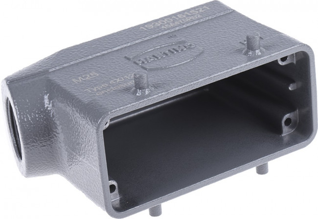19300161521, Han B Heavy Duty Power Connector Hood, M25 Thread 19300161521, Han B Heavy Duty Power Connector Hood, M25 Thread