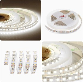 00-131, Лента светодиодная, белый, 12В, 12Вт/м, 120smd(2835)/м, 1300Лм/м, 4000К, IP20, 10мм,1м