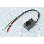 Разъем телефонный 4P2C розетка, контакты 2L, на блок/провод, 616E2L