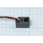 Разъем телефонный 4P2C розетка, контакты 2L, на блок/провод, 616E2L