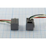 Разъем телефонный 4P2C розетка, контакты 2L, на блок/провод, 616E2L