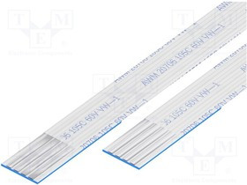 10-04-A-0076-C, FFC cable; Cores: 4; Cable ph: 1mm; contacts on the same side