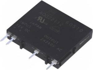 AQG22112, Твердотельное реле, серия AQG, 2 А, 250 В AC, На Печатную Плату, Сквозное Отверстие AQG22112, Твердотельное реле, серия AQG, 2 А, 250 В AC, На Печатную Плату, Сквозное Отверстие