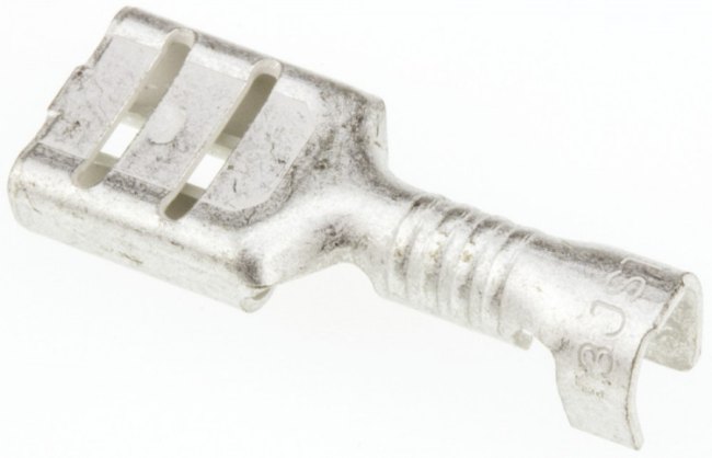 LTO-2.5T-250N, Spade Connector, Non-Insulated, 1 ... 2.5mm², Socket, Pack of 100 pieces LTO-2.5T-250N, Spade Connector, Non-Insulated, 1 ... 2.5mm², Socket, Pack of 100 pieces