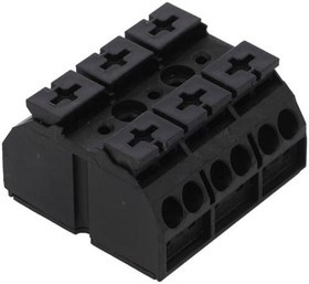 862-1503, Клеммная колодка с перегородкой в панель, 2 ряда, 3 вывод(-ов), 20 AWG, 12 AWG, 32 А 862-1503, Клеммная колодка с перегородкой в панель, 2 ряда, 3 вывод(-ов), 20 AWG, 12 AWG, 32 А