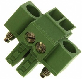 284510-2, Pluggable Terminal Blocks 3.5MM RA PLUG 2 POS W/ SCREW FLANGE