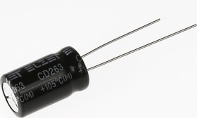 ECAP (К50-35), 220 мкФ, 63 В, 105°C, Конденсатор электролитический алюминиевый